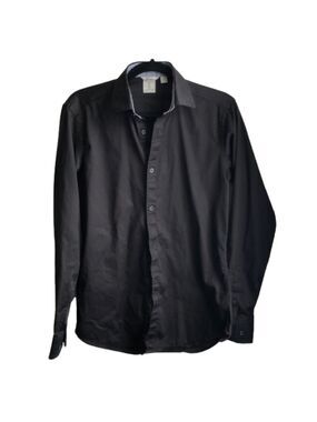 Tristan Black Fitted Shirt